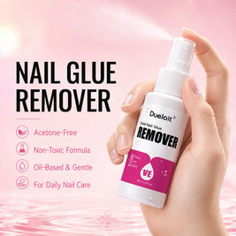 Nail glue remover spray with Vitamin E for false nails and press-on nails
