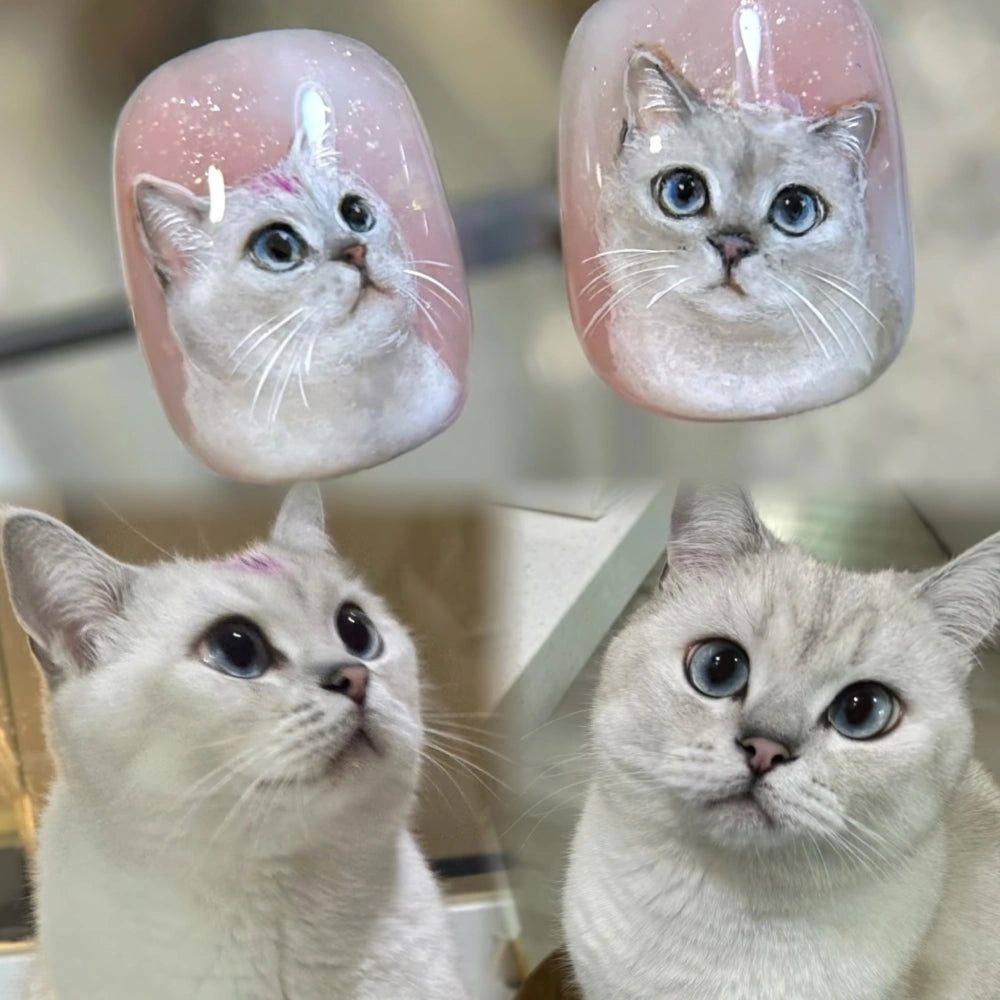 Custom Pet Nails — Hand-Painted from Your Pet’s Photos